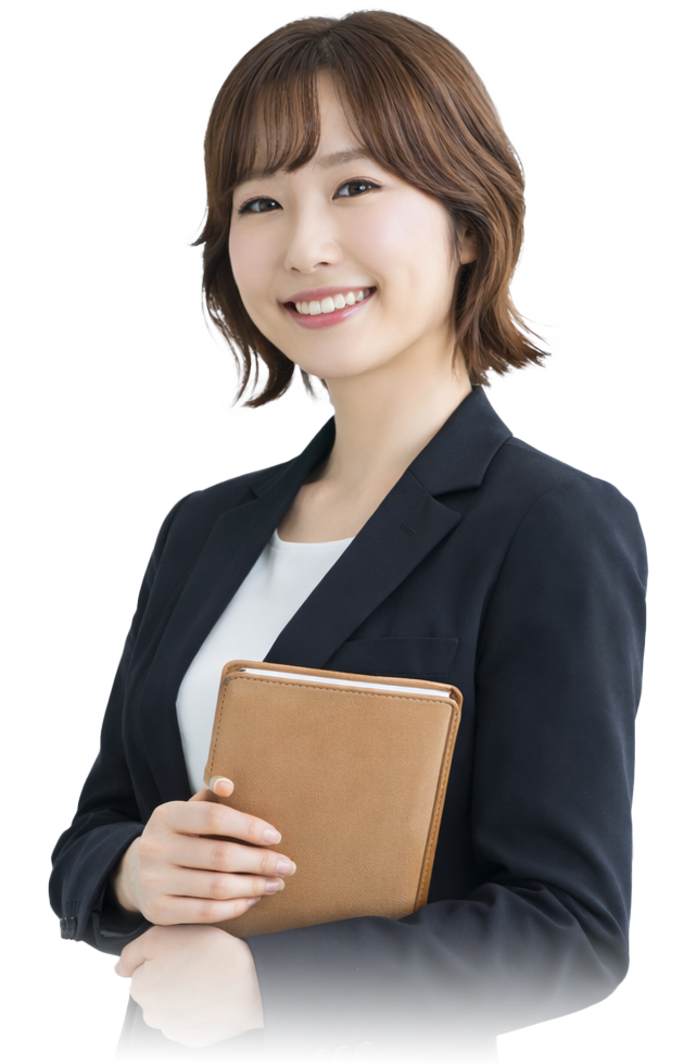 ご案内する女性