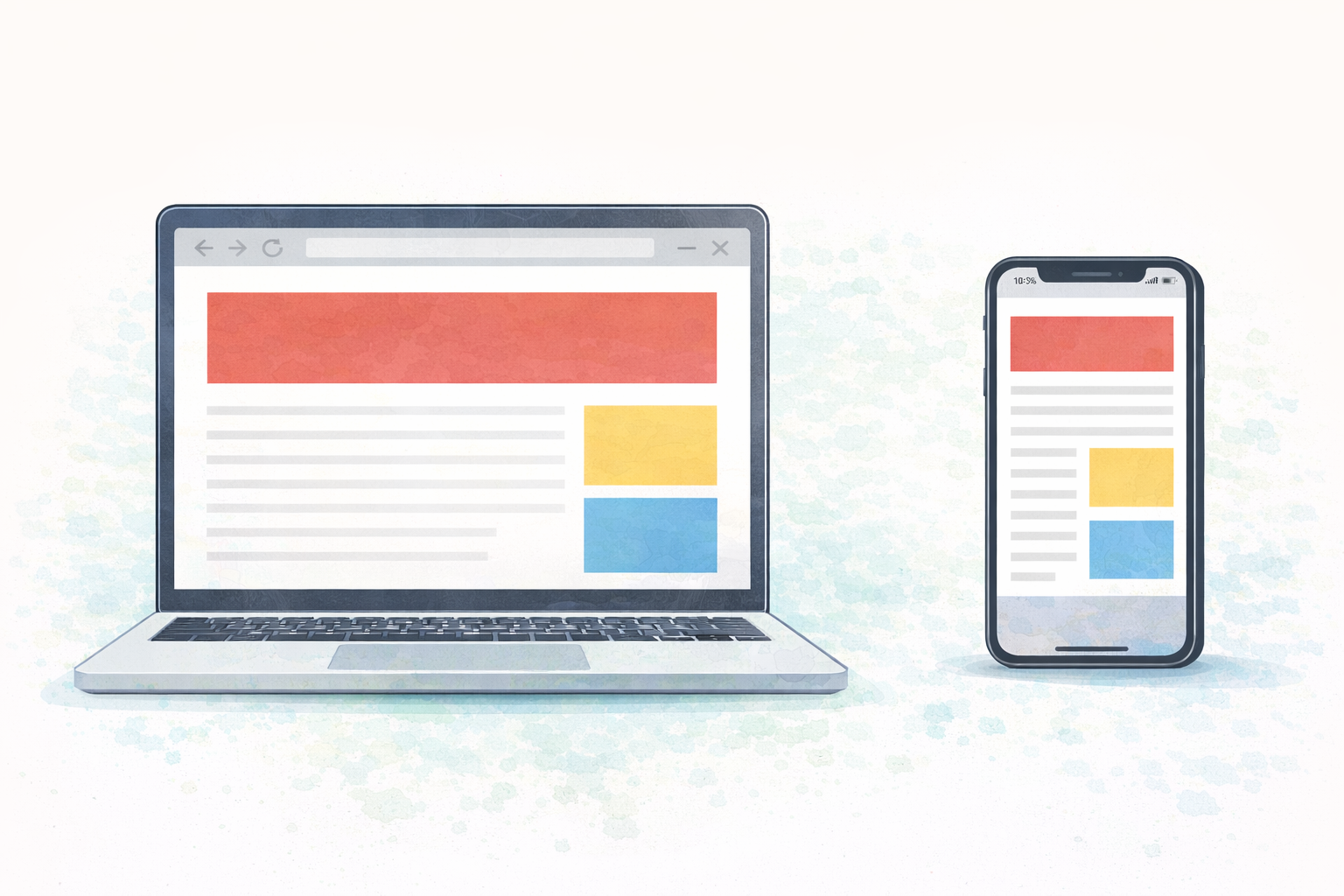 スマホとPCで見え方を最適化したメインビジュアルのイメージ